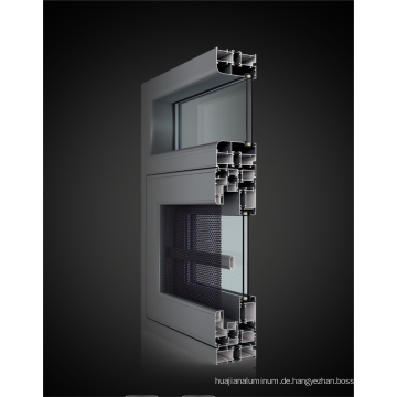 Strombeschichtung 6063-T5 Aluminiumprofile Casement Windows